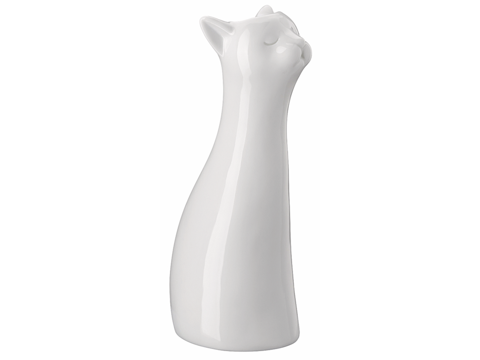 Hutschenreuther Katzen-Vase Weiss Vase 20 cm