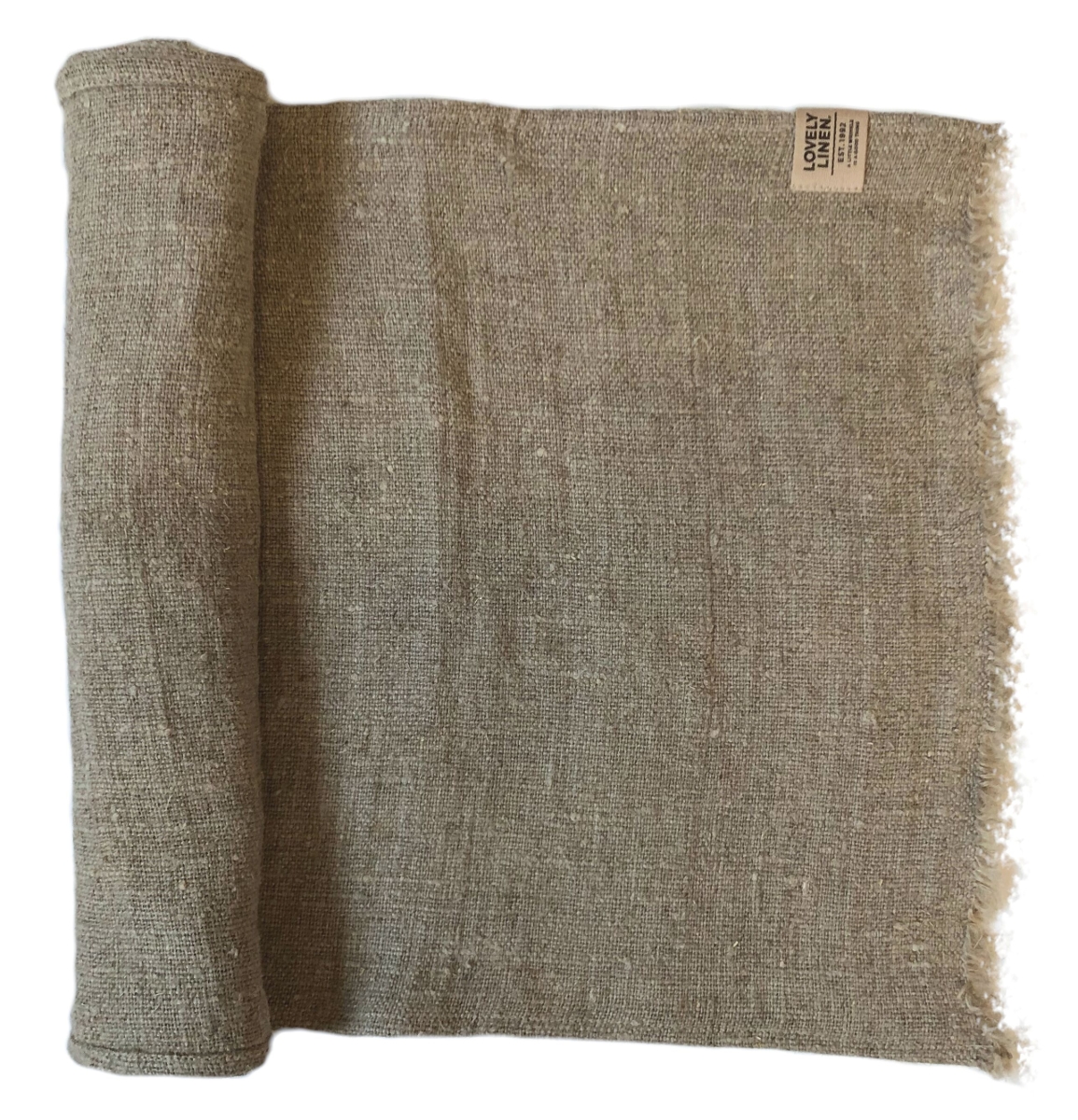 Lovely Linen Rustic Raw Tischläufer Leinen nat. beige 40 x 90cm