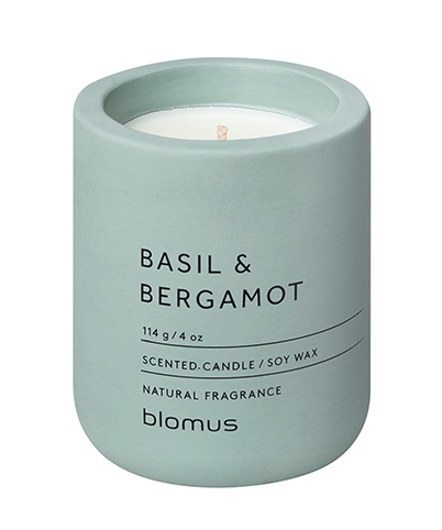 Blomus FRAGA Duftkerze Pine Gray Basil & Bergamot 6,5 cm