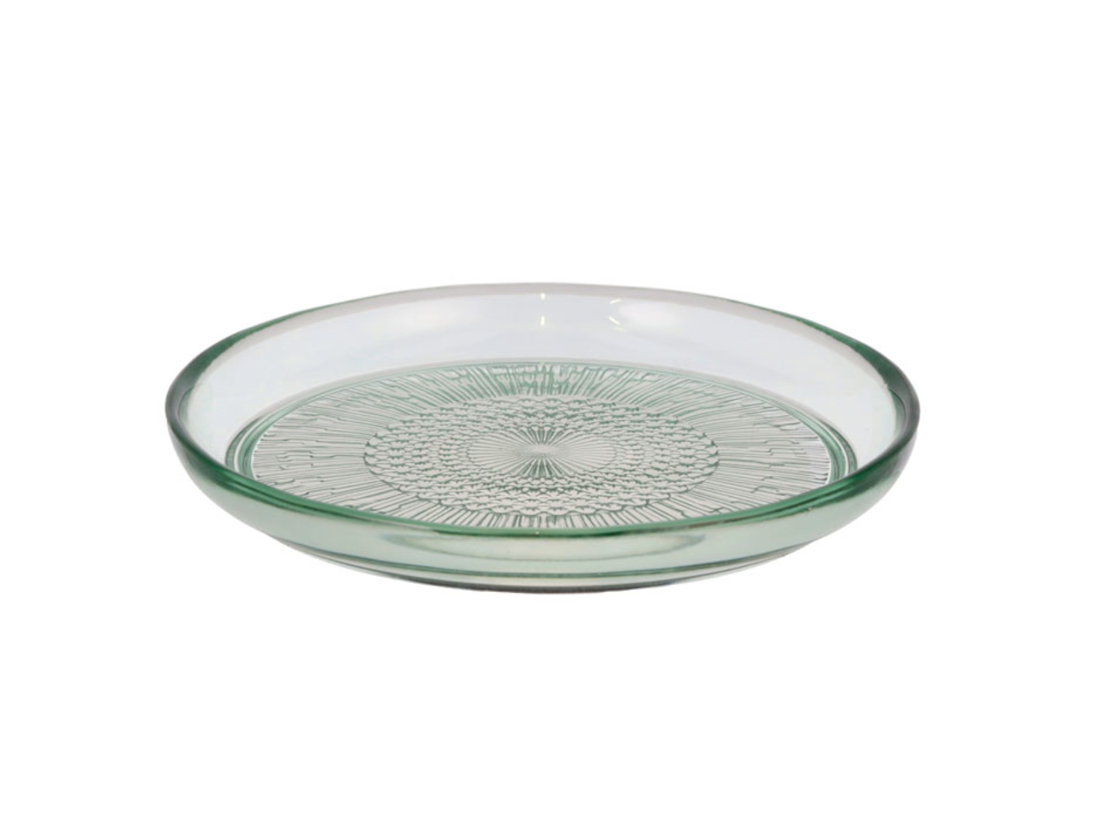 Bitz Kusintha Glasteller grün 18 cm