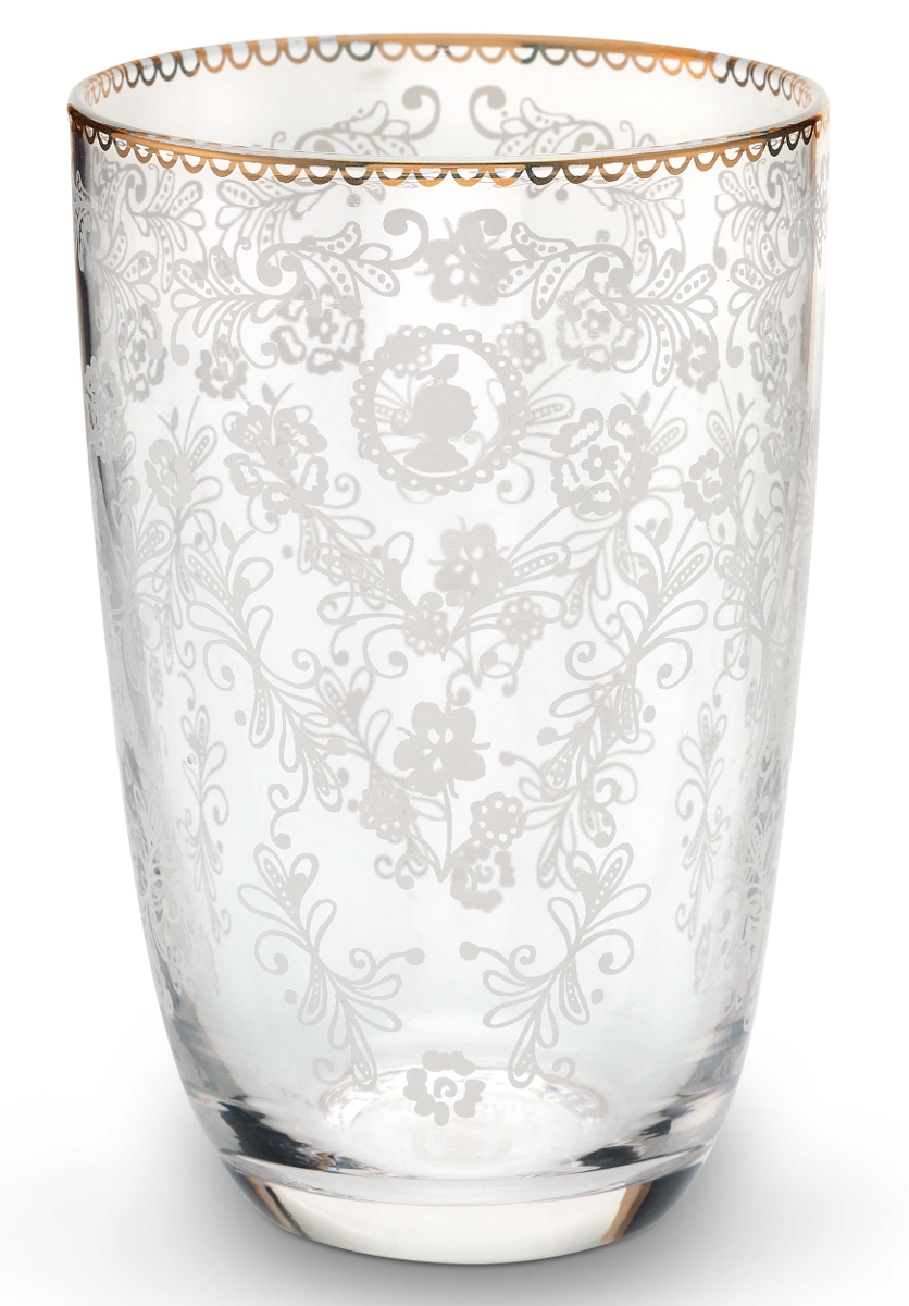 PIP STUDIO Floral Clear Longdrinkglas 0,4 l