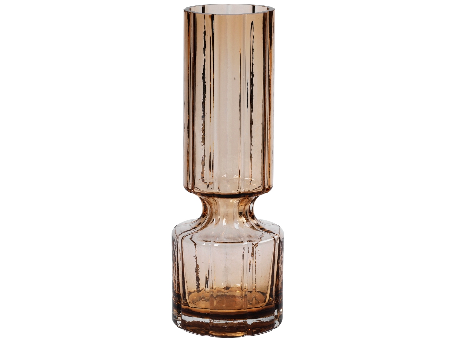 Broste Copenhagen Hyacint Vase Glas Indian Tan 28,3 cm