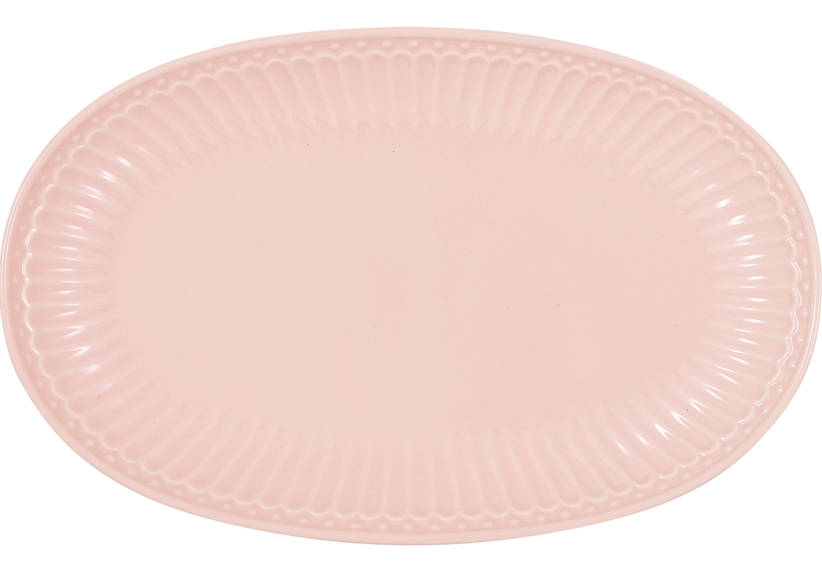 Greengate Alice Teller oval pale pink 23 cm