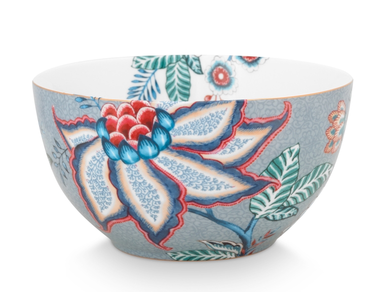 PIP STUDIO Flower Festival Bowl Light Blue 15 cm