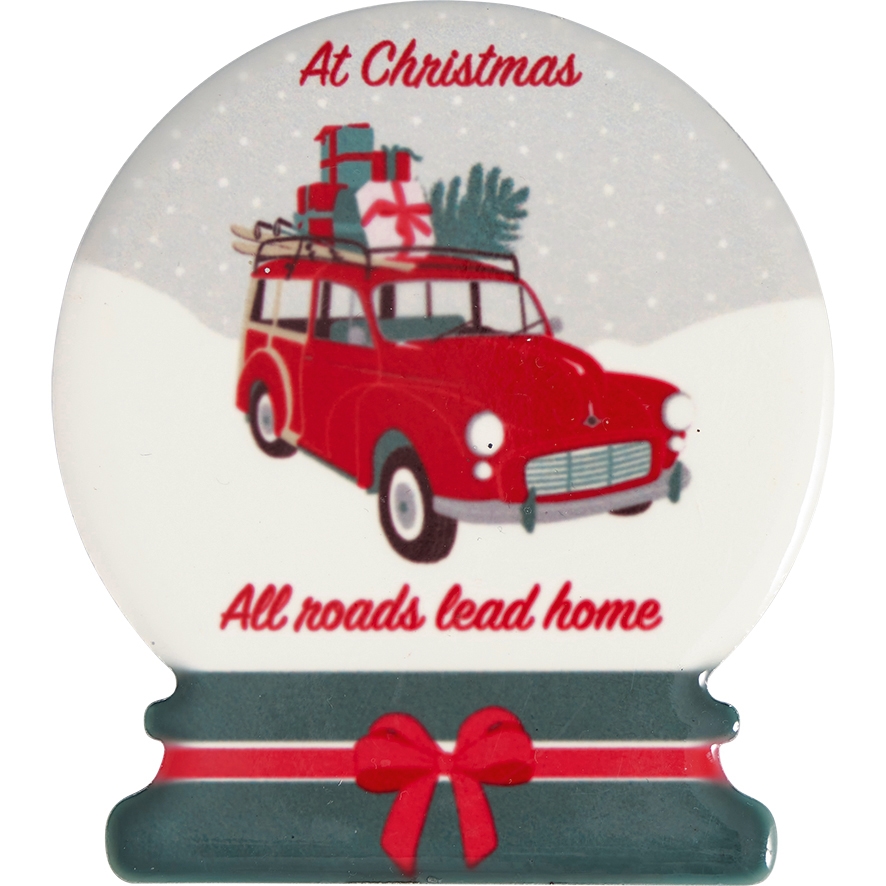 Greengate Christmas Car Magnet red Set4