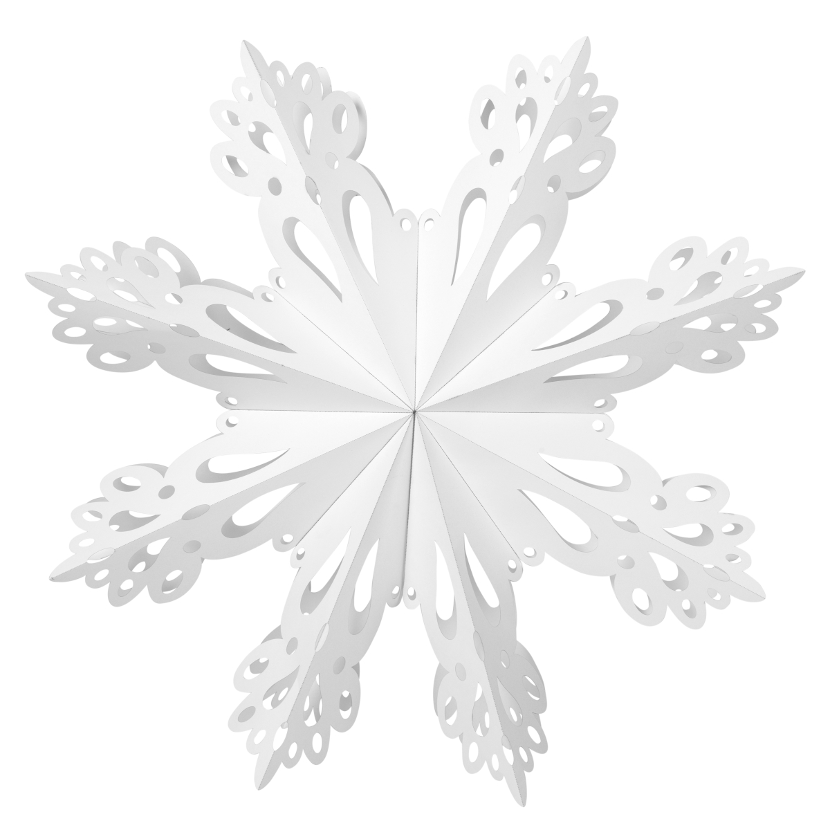 Broste Copenhagen SNOWFLAKE Papier white XL 76 cm