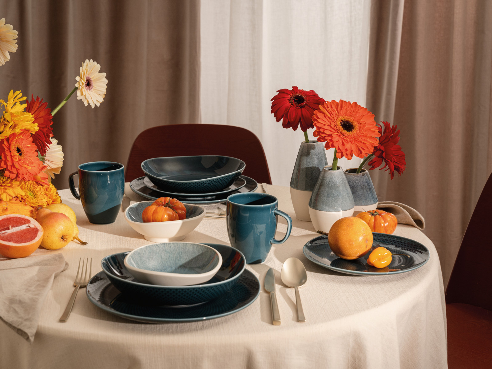 Rosenthal Junto Ocean Blue/Aquamarine Kombiset Espresso 24tlg Lifestyle3