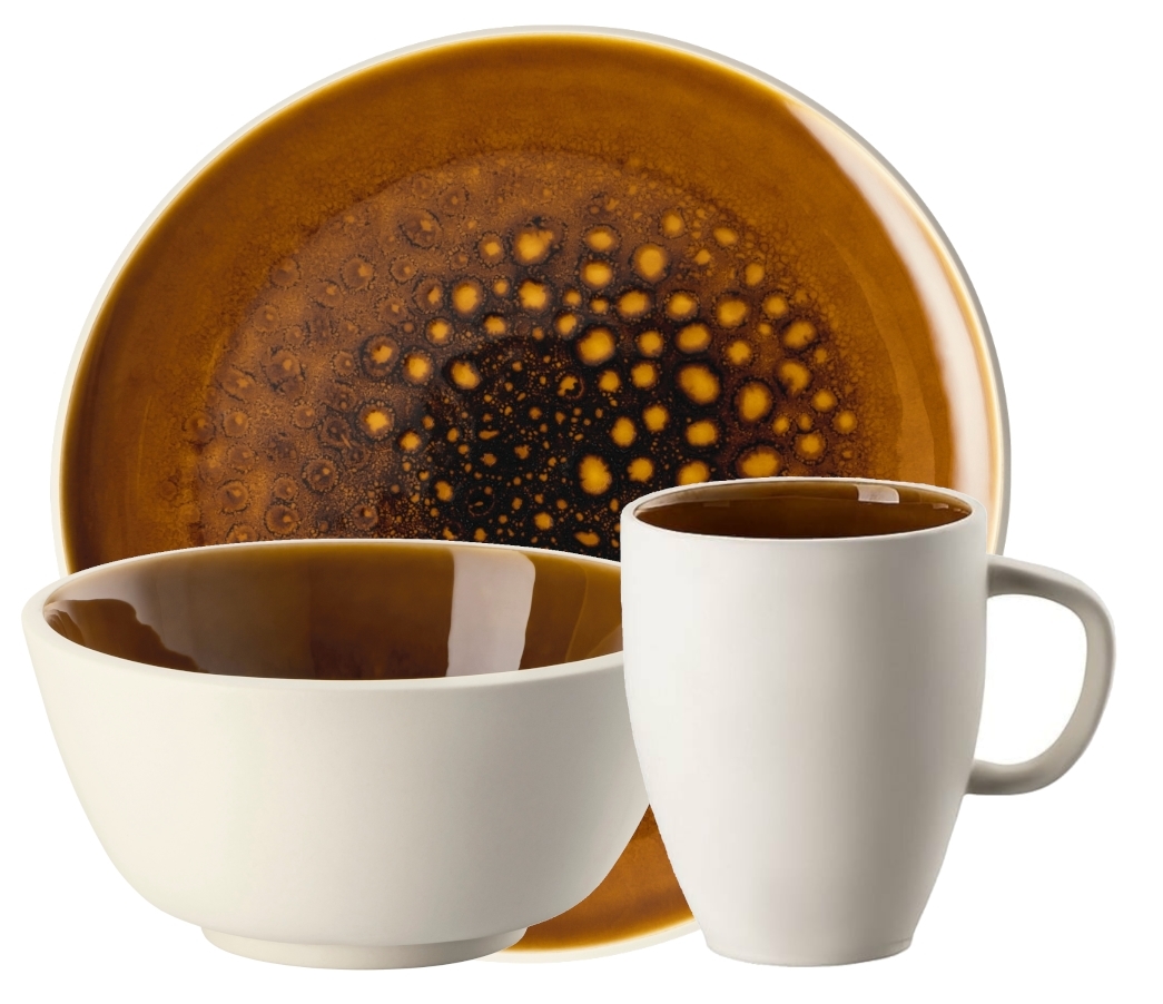 Rosenthal Junto Amber Frühstücksset 12tlg