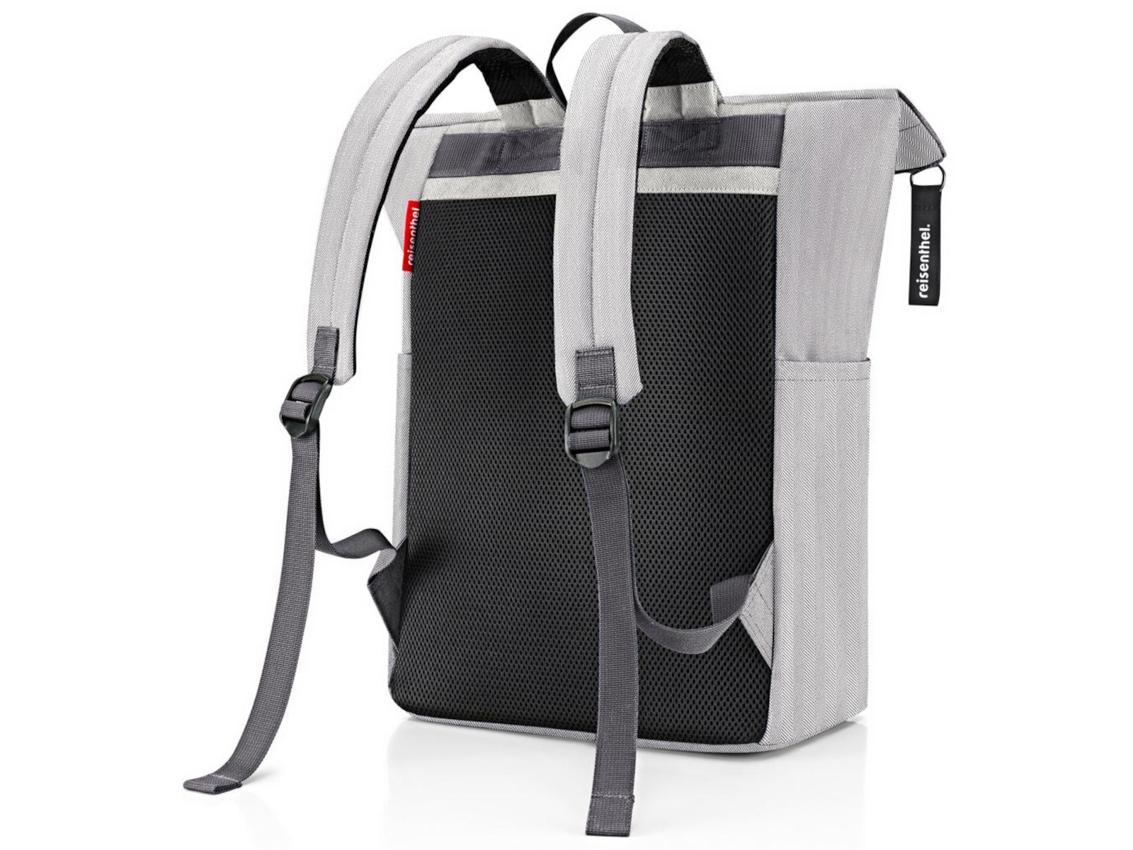 reisenthel rolltop backpack herringbone grey Freisteller 4