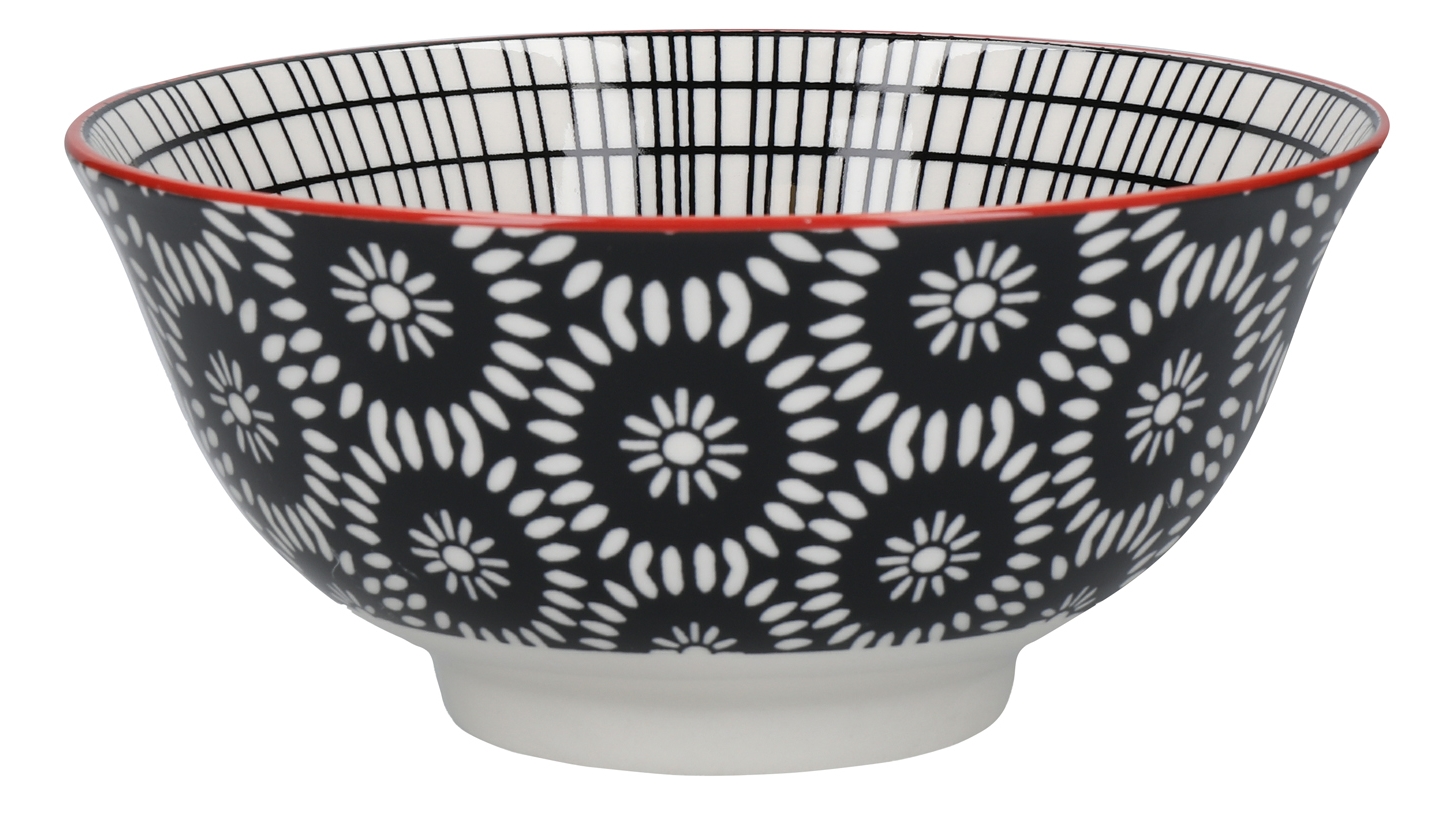 KitchenCraft Bowl Monochrome 15 cm Set4