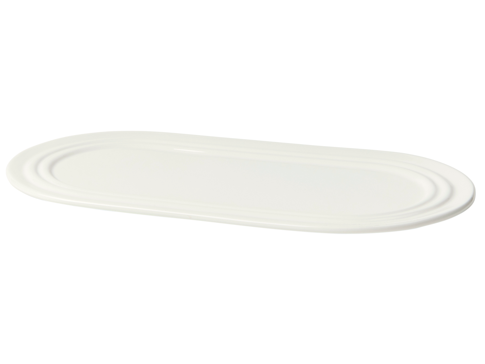 Broste Copenhagen Stevns Platte chalk white 27,5 x 14,5cm Freisteller 2