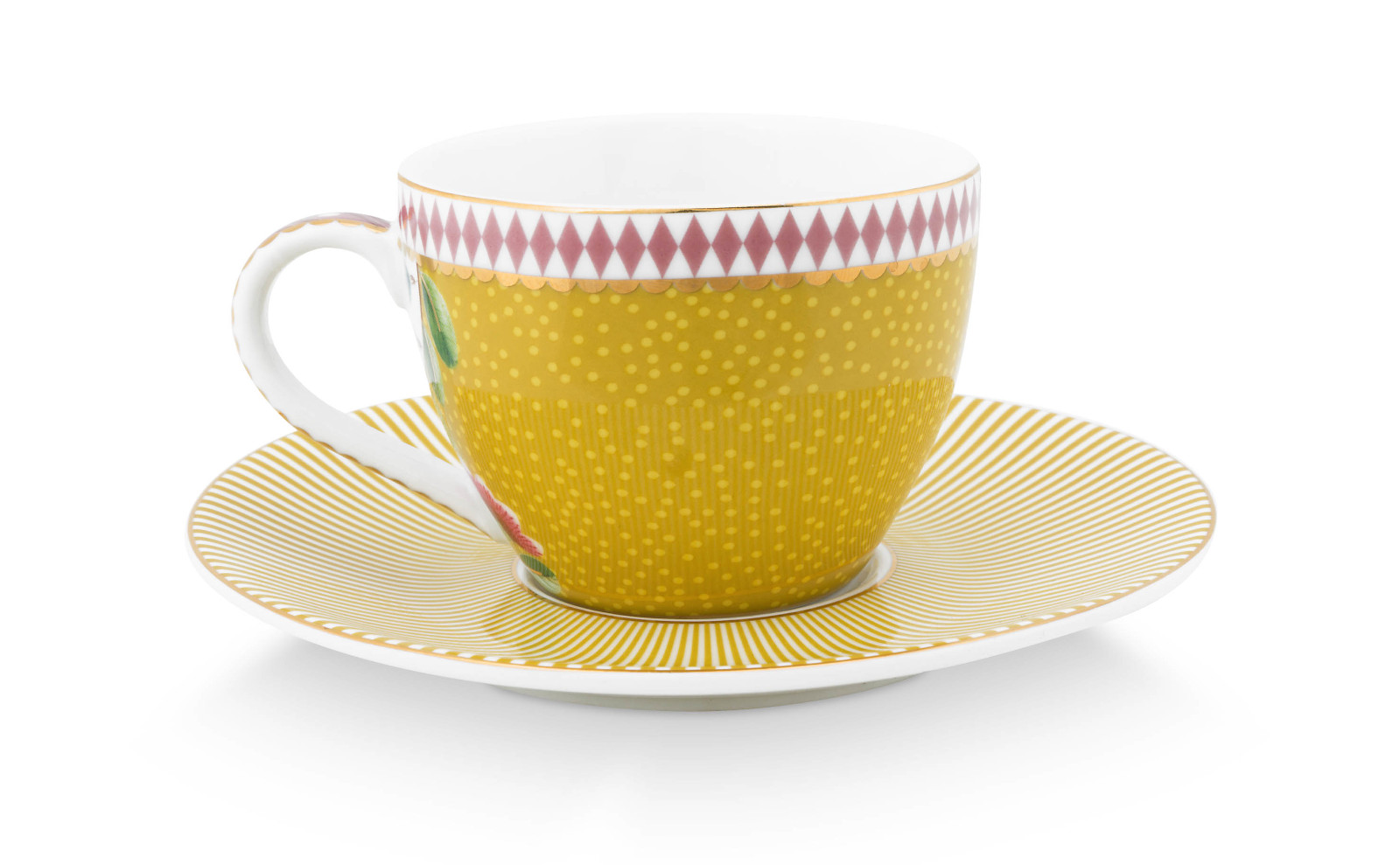 PIP STUDIO La Majorelle Espressotasse m Untere gelb Set2