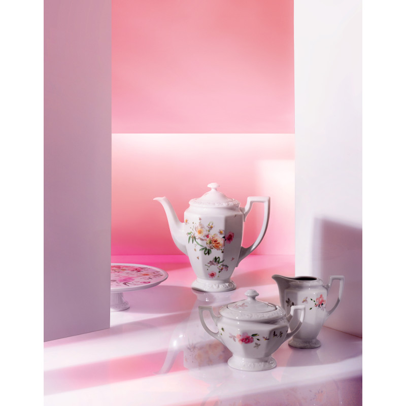 Rosenthal Maria Pink Rose Tortenplatte auf Fuss