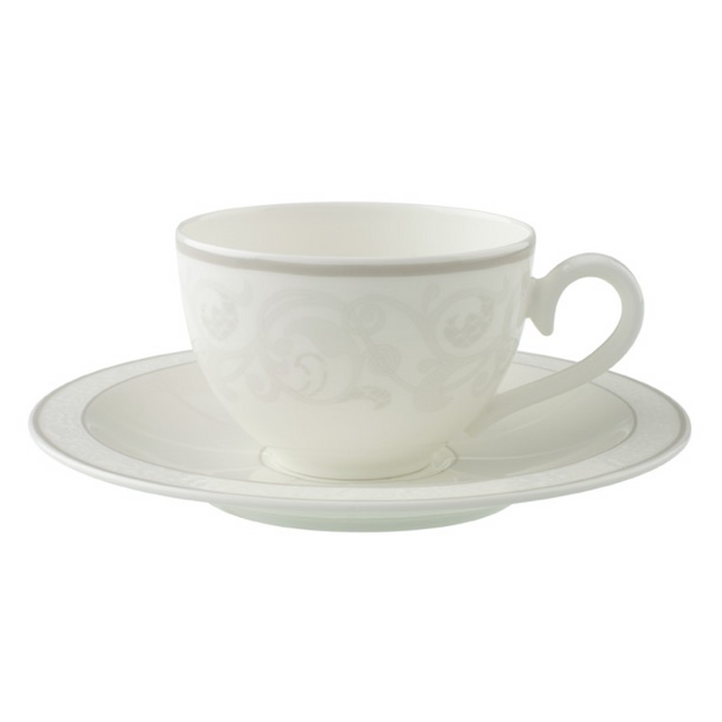 Villeroy &amp; Boch Gray Pearl Kaffee-/Teetasse mit Untertasse 2tlg.