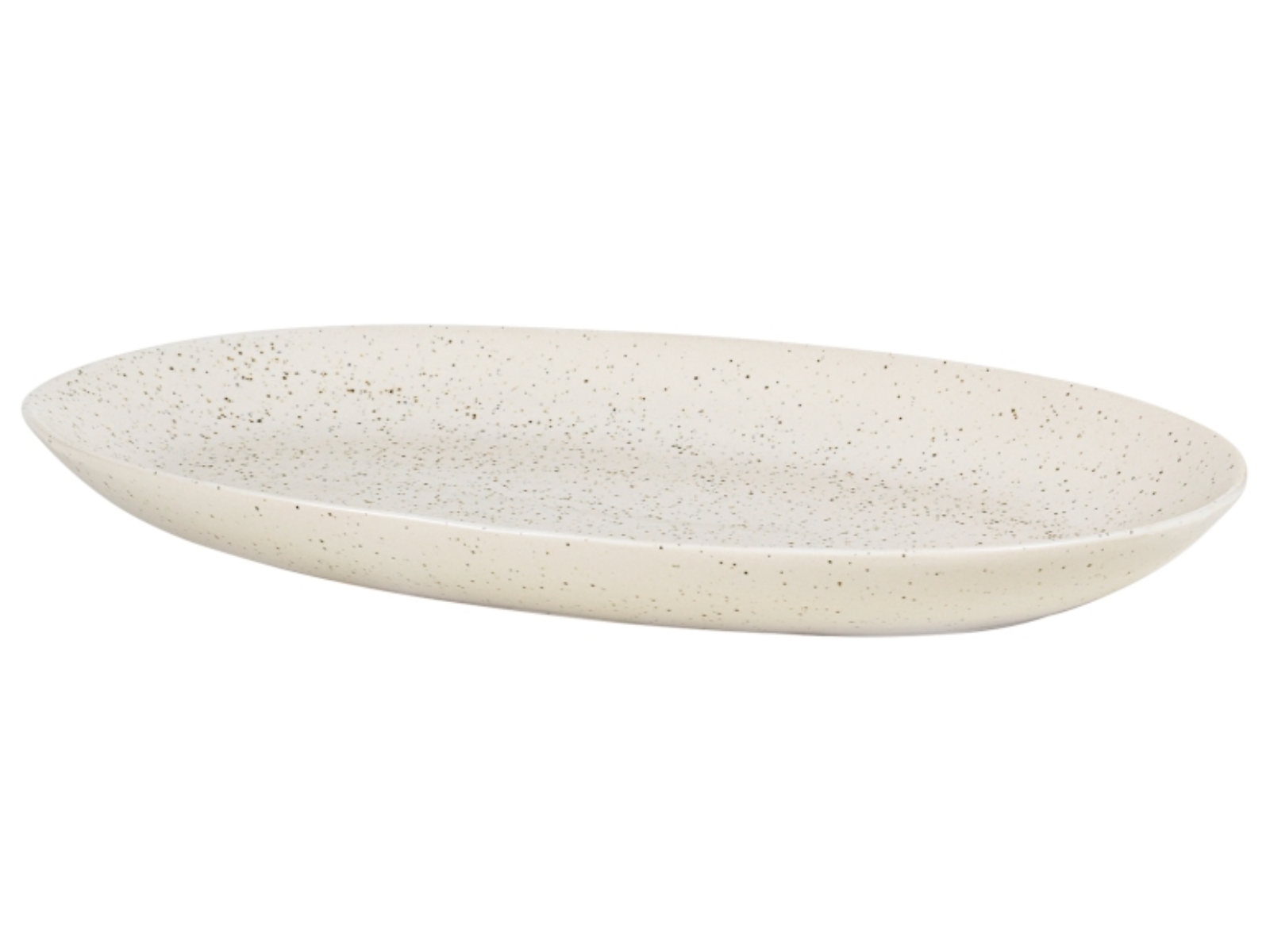 Broste Copenhagen NORDIC VANILLA Platte oval L 17 x 30 cm