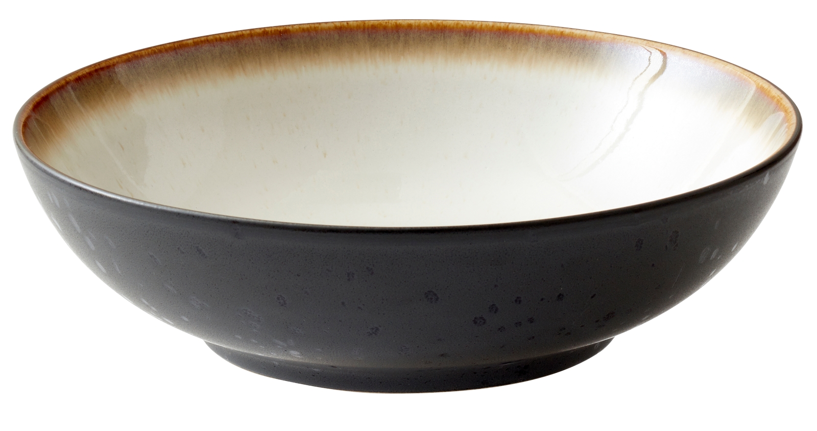 Bitz Salatbowl black/cream 24 cm