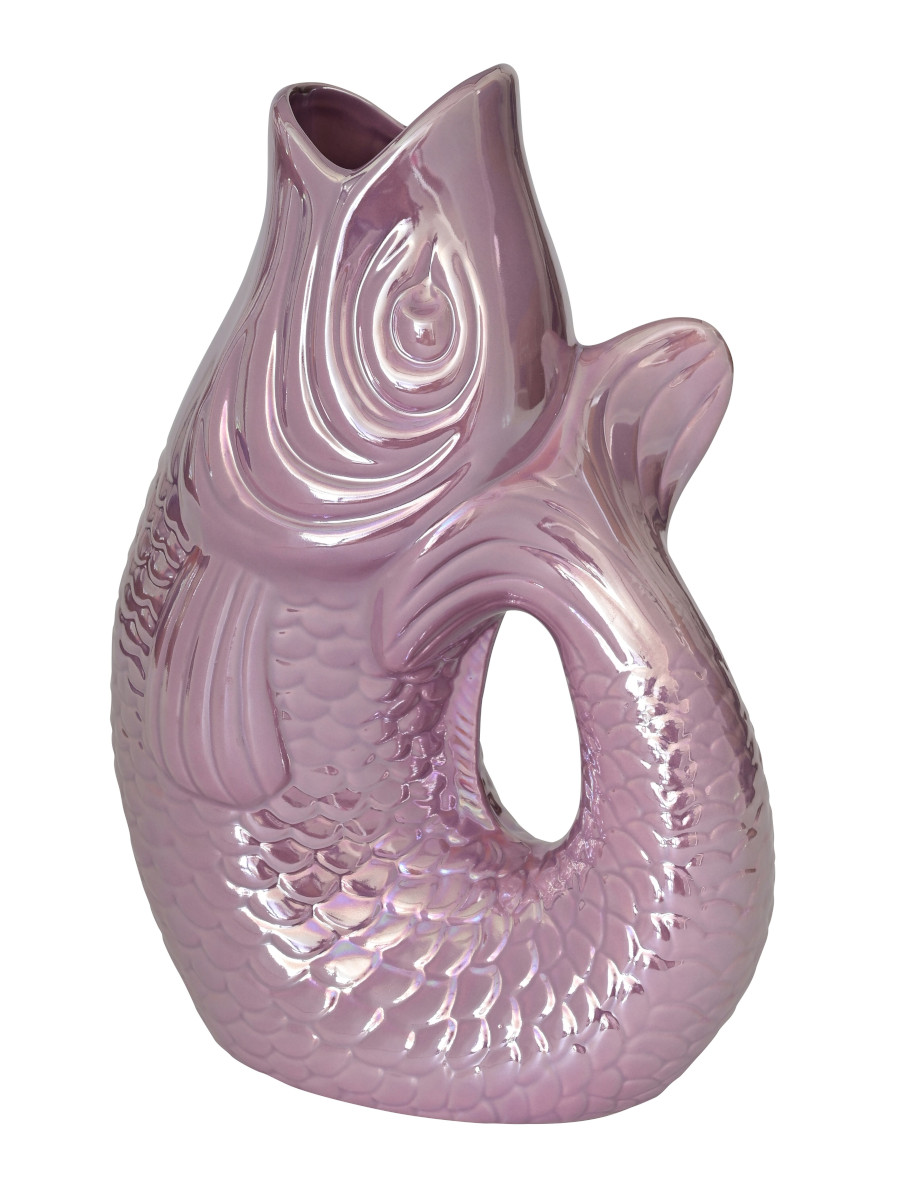 Giftcompany Monsieur Carafon Vase / Karaffe Fisch L rainbow violett 2,7l