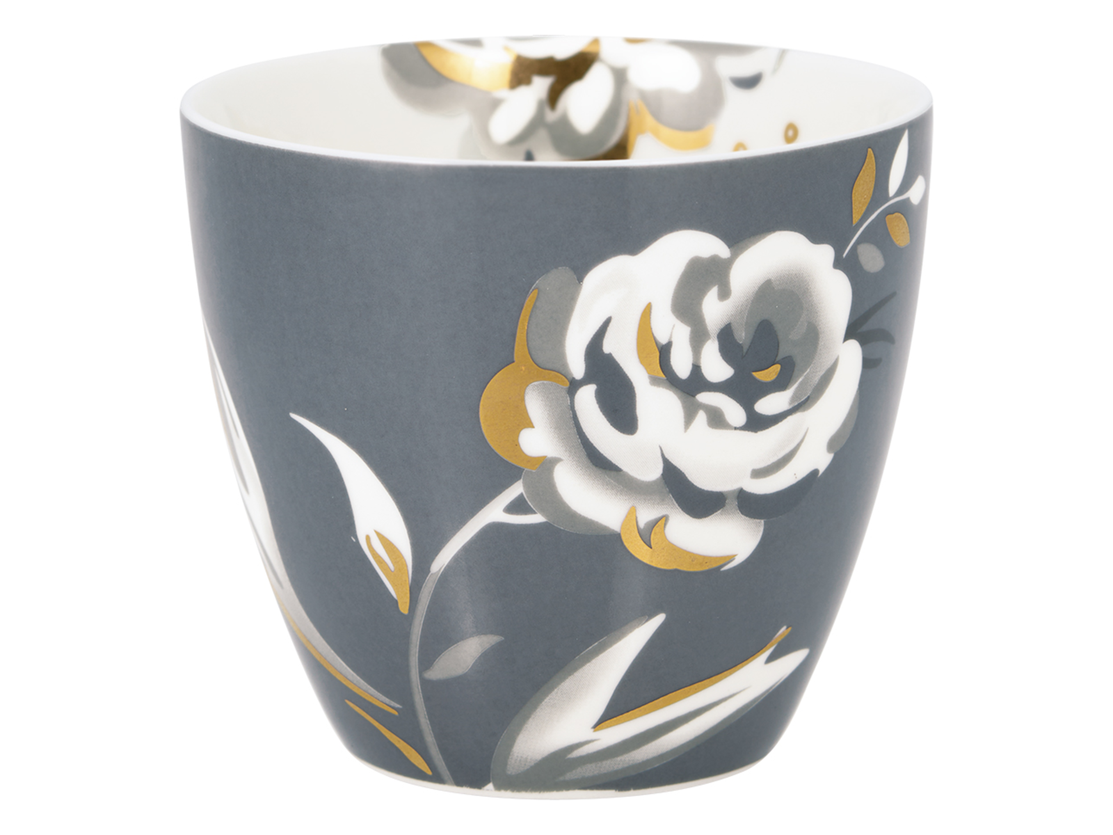 Greengate Aslaug Latte Cup dark grey 0,35l Freisteller