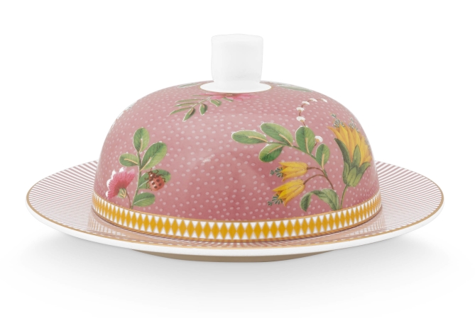 PIP STUDIO La Majorelle Butterdose rund pink 17 x 8 cm Freisteller 2