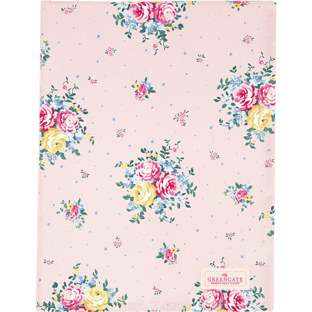 Greengate Laura Tischdecke pale pink 100 x 100 cm