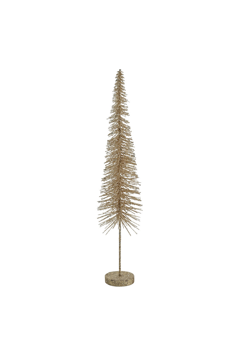 Giftcompany Seoul Deko-Weihnachtsbaum mit Glitzer gold 49cm