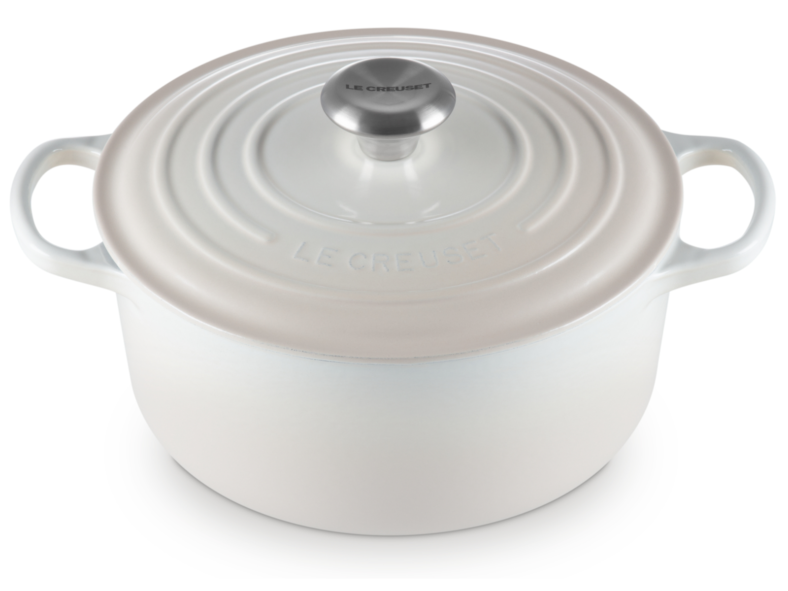 Le Creuset Bräter Signature rund meringue 24cm Freisteller 2