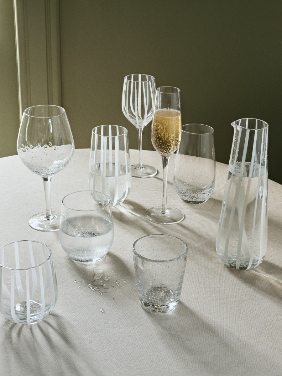 Broste Copenhagen Bubble Glas clear 14,9cm