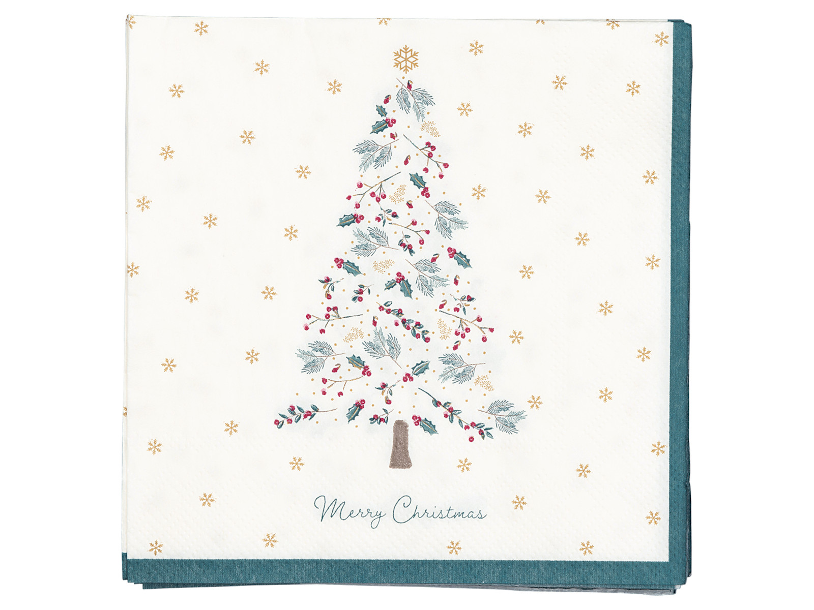 Greengate Lucie Xmas Papierserviette white small 25x25cm 20pcs Freisteller 1