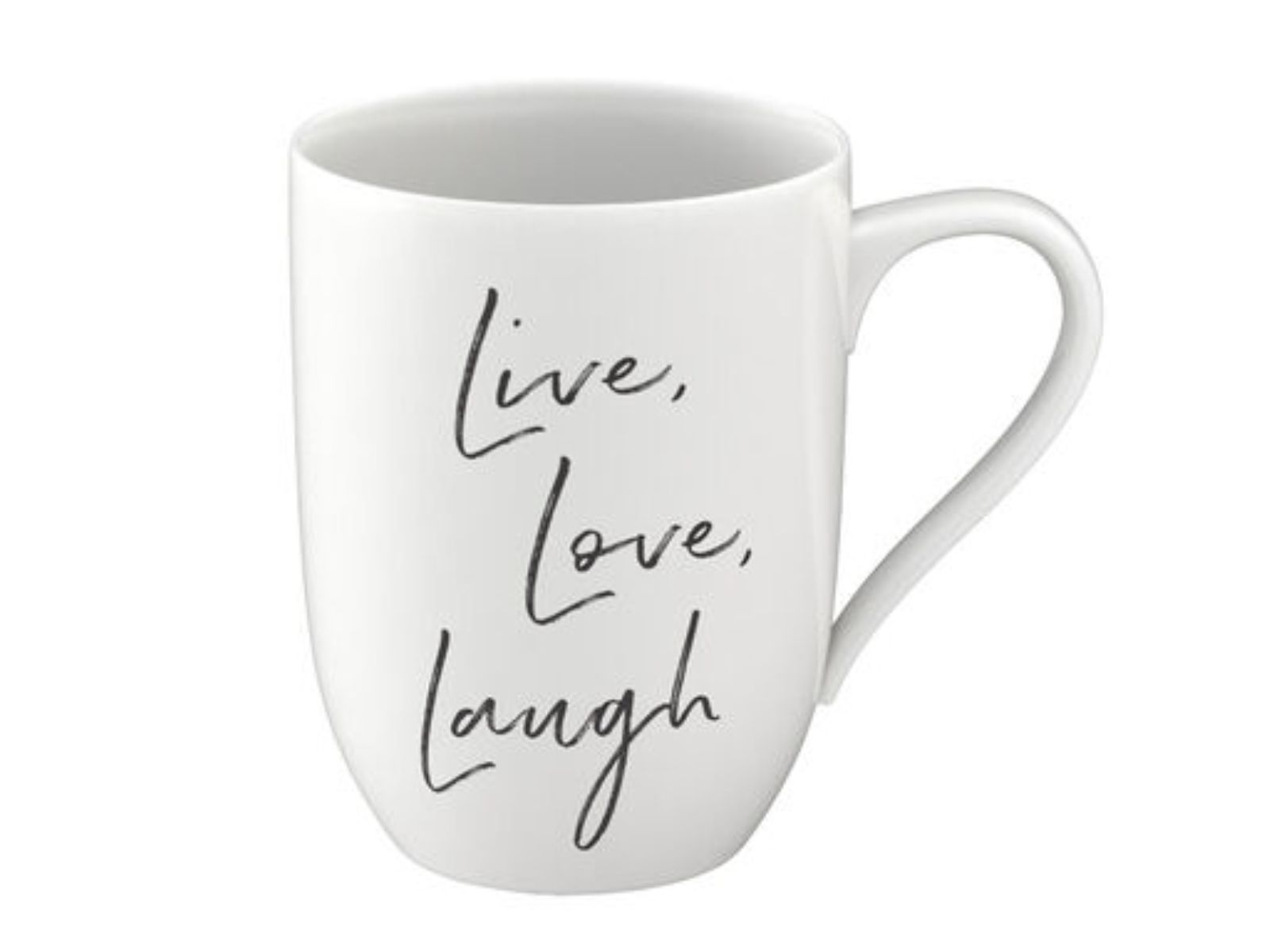 Villeroy & Boch Statement Becher mit Henkel Live Love Laugh 0,34 l