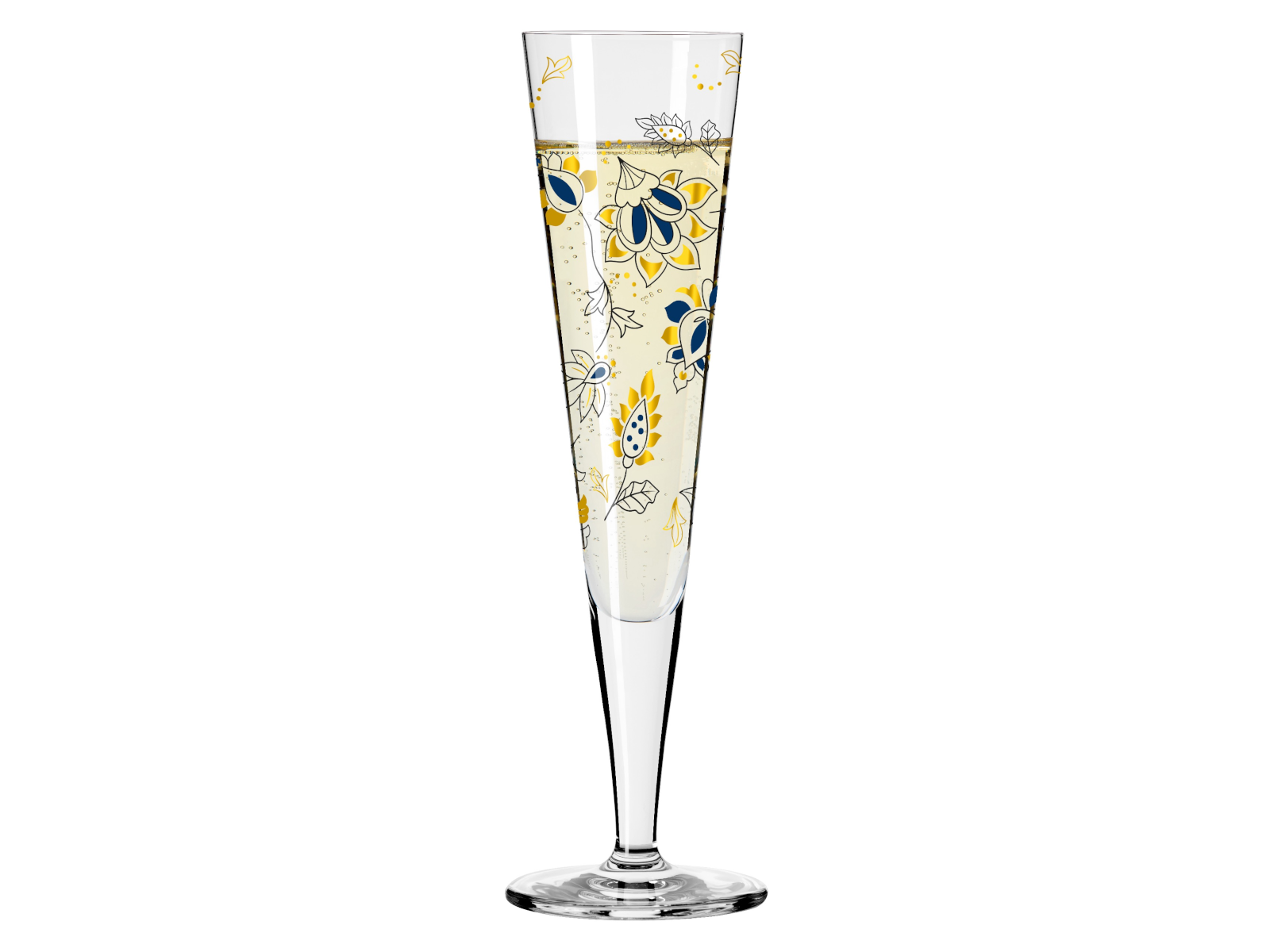 RITZENHOFF Goldnacht Champagnerglas (C. Kordes) H24 #44 Freisteller 2