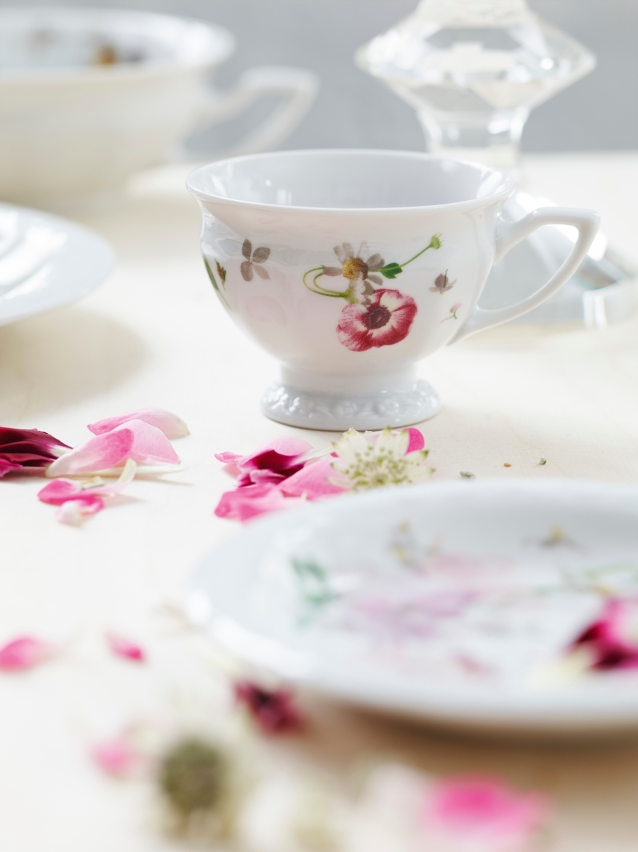 Rosenthal Maria Pink Rose Espr/Mokka-Obertasse