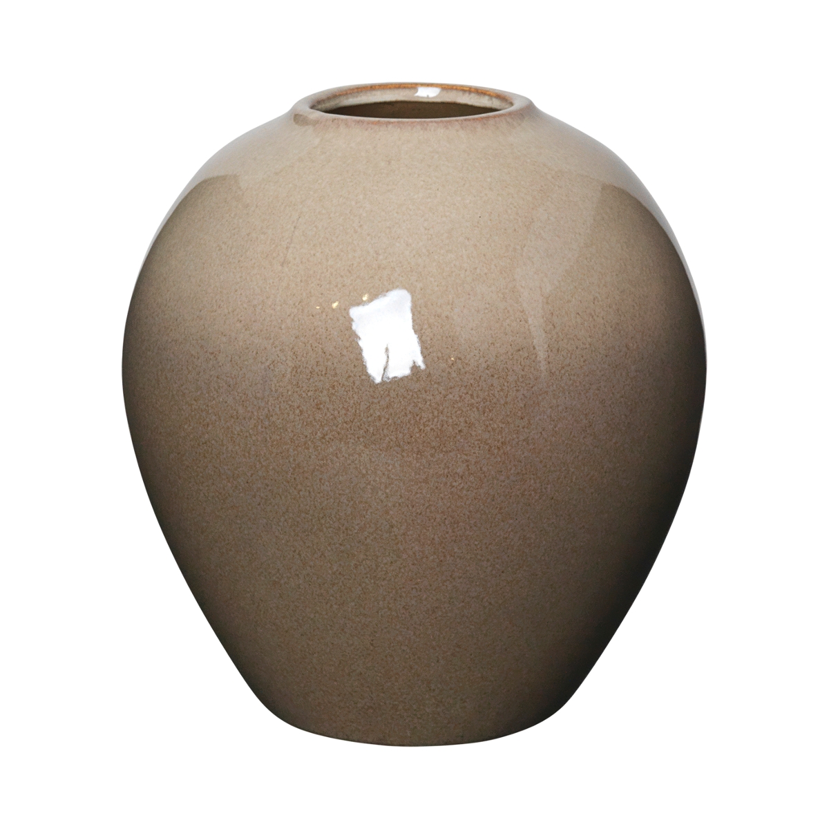 Broste Copenhagen Ingrid Vase M Keramik Simple Taupe / Brown 25,5 cm