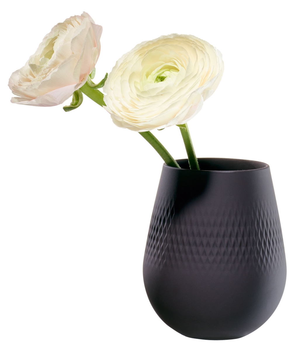 Villeroy & Boch Manufacture Collier noir Vase No.2 Carré klein