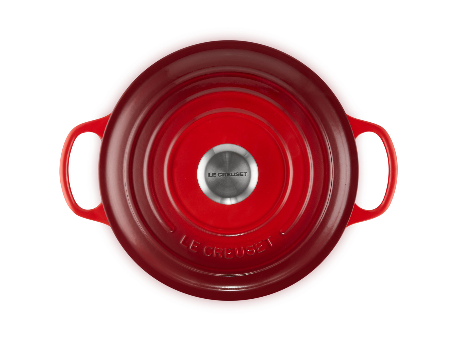 Le Creuset Bräter hoch Signature rund kirschrot 24cm Freisteller 4