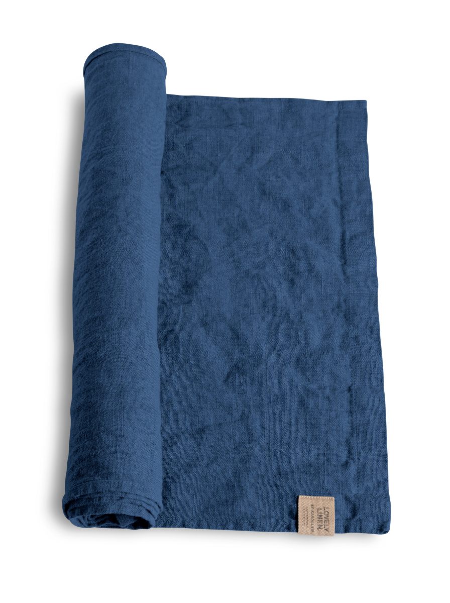 Lovely Linen Lovely Tischläufer Leinen denim blue 47 x 150 cm