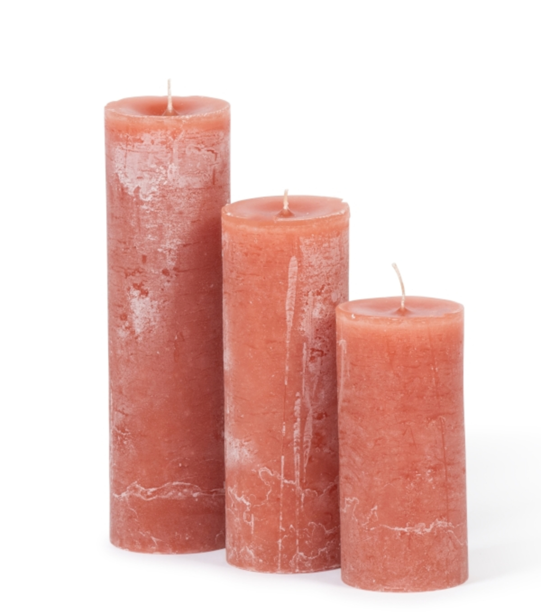 Dekocandle Mini Super Kerze terracotta Ø 10 x 20 cm (1 Stück) Freisteller 1