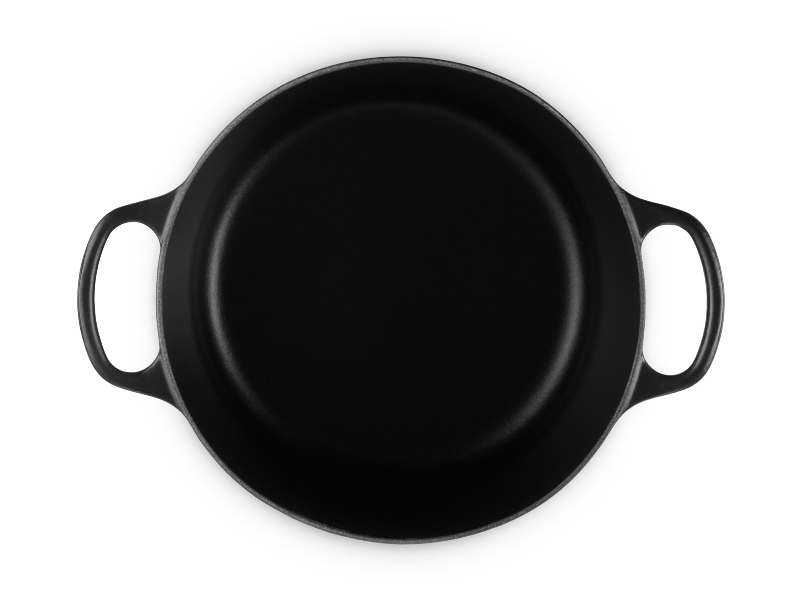 Le Creuset Bräter hoch Signature rund schwarz matt 24cm Freisteller 5