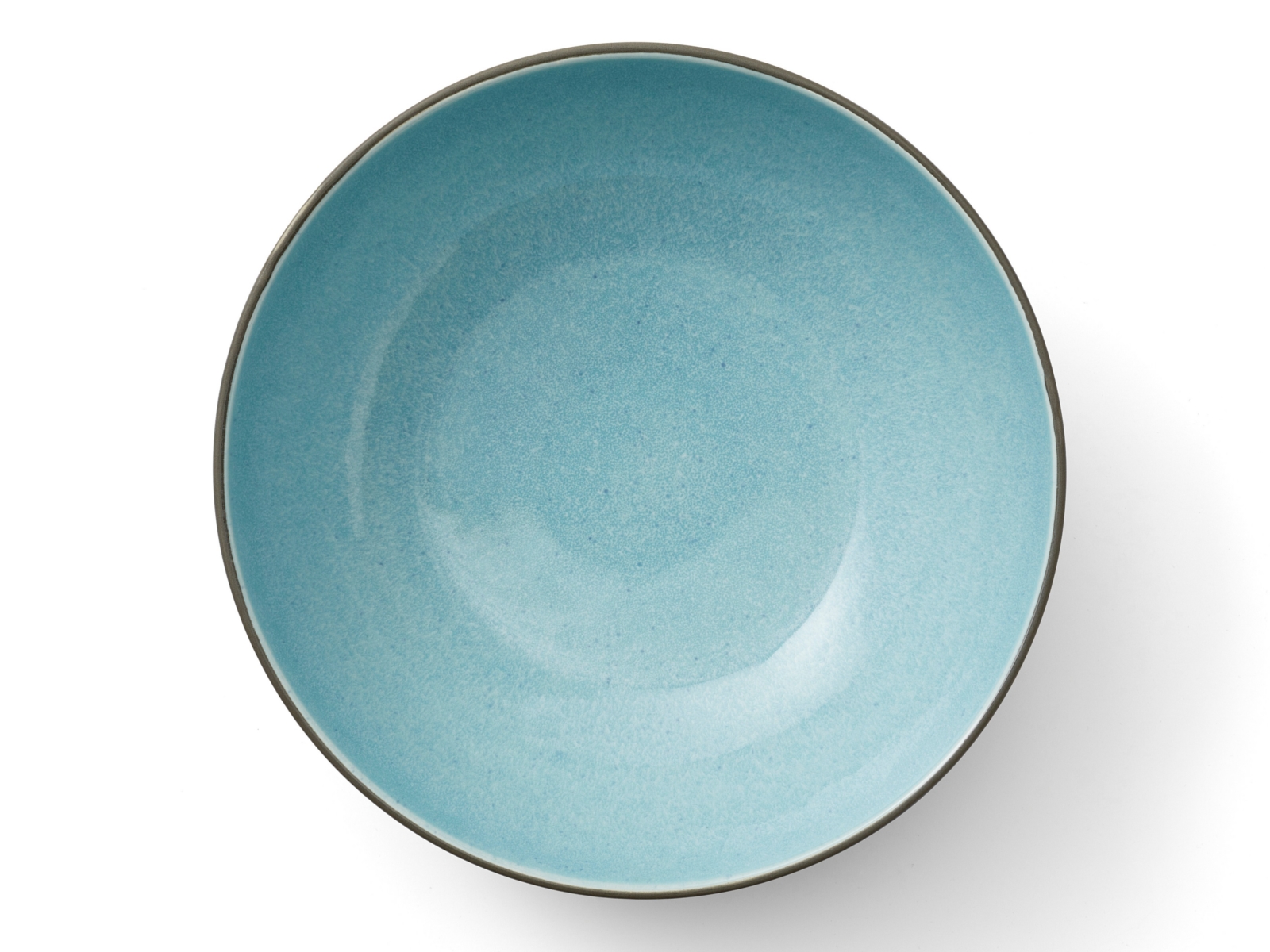 Bitz Salatschüssel matt grey / shiny light blue 30 cm