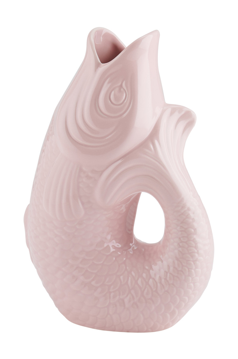 Giftcompany Monsieur Carafon Vase / Karaffe Fisch L sea pink 2,7l Freisteller