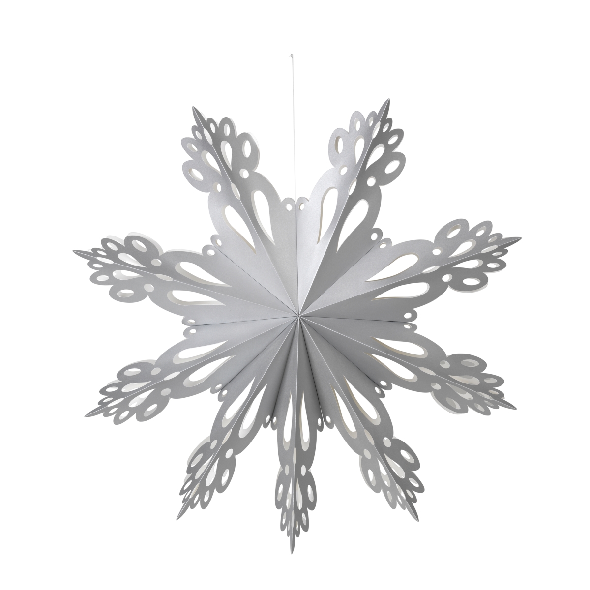 Broste Copenhagen SNOWFLAKE Papier silver XL 76 cm