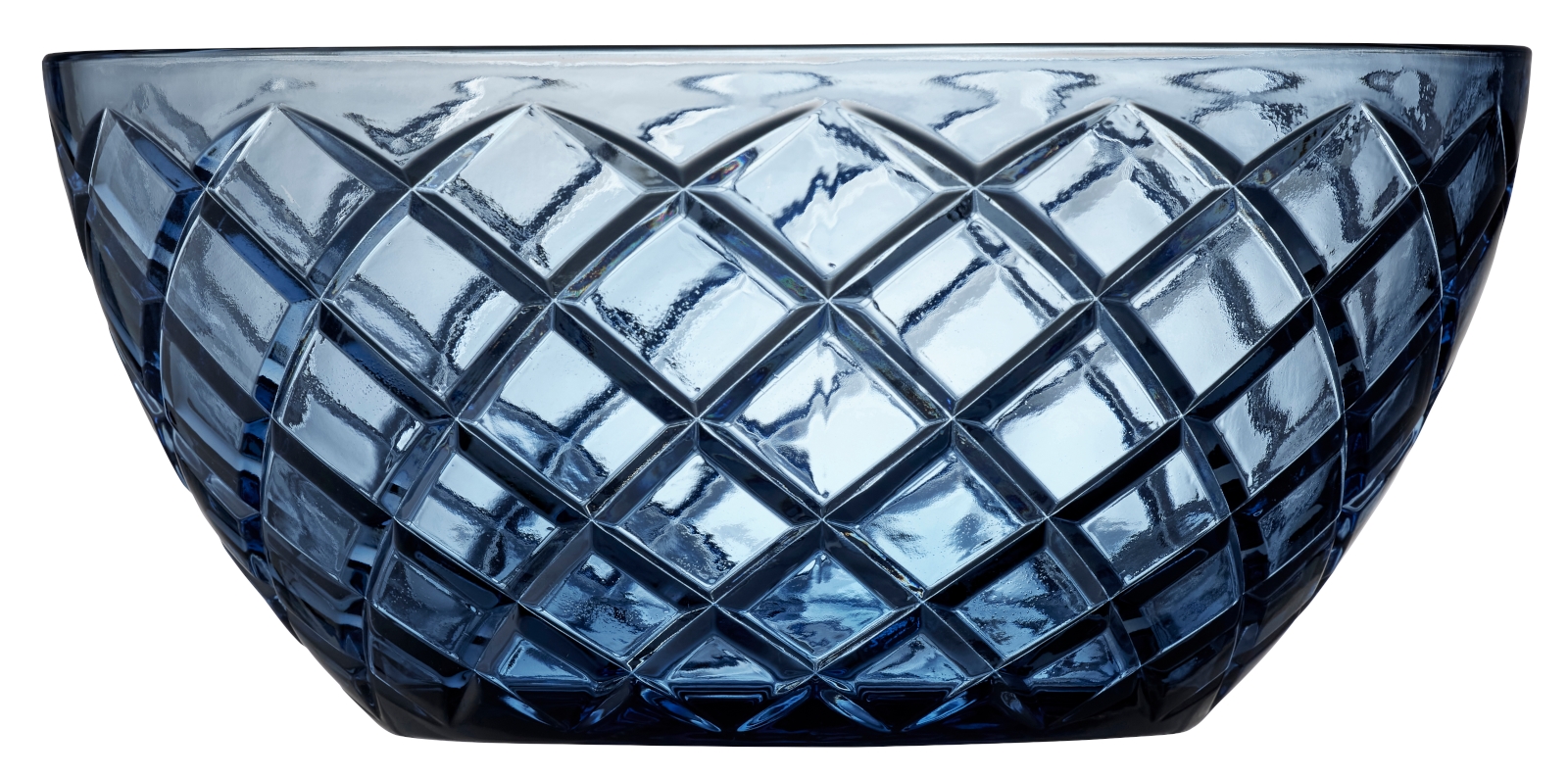 Lyngby Sorrento Salatschüssel Glas blau 24cm
