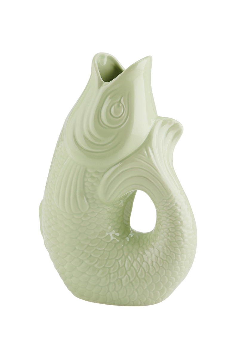 Giftcompany Monsieur Carafon Vase / Karaffe Fisch S seafoam 1,2l