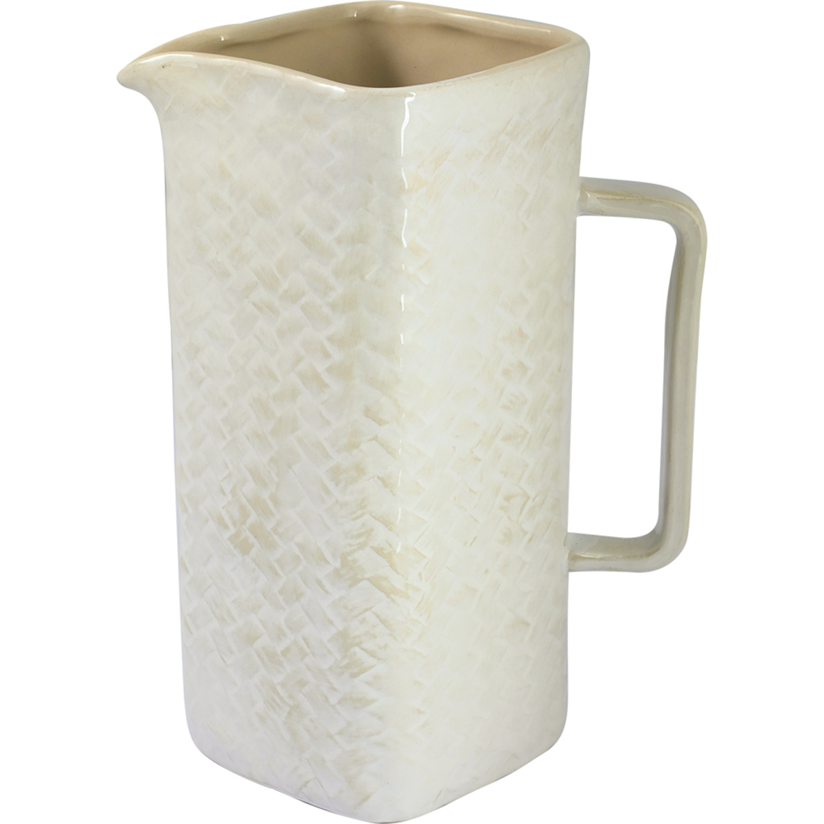 Greengate Woven Krug gewebt off white 1,2l Freisteller