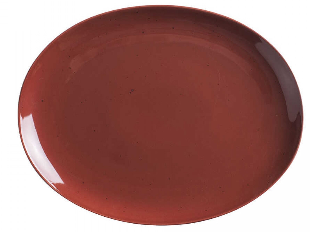 KAHLA Homestyle siena red Platte oval 32 cm