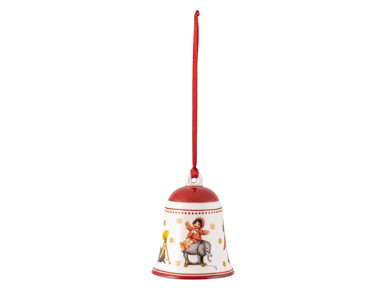 Villeroy &amp; Boch My Christmas Tree Glocke Spielzeug rot Freisteller 1