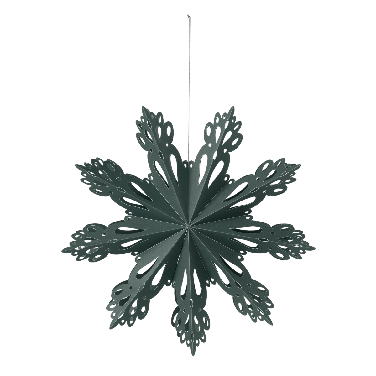 Broste Copenhagen SNOWFLAKE Papier deep forest M 30 cm