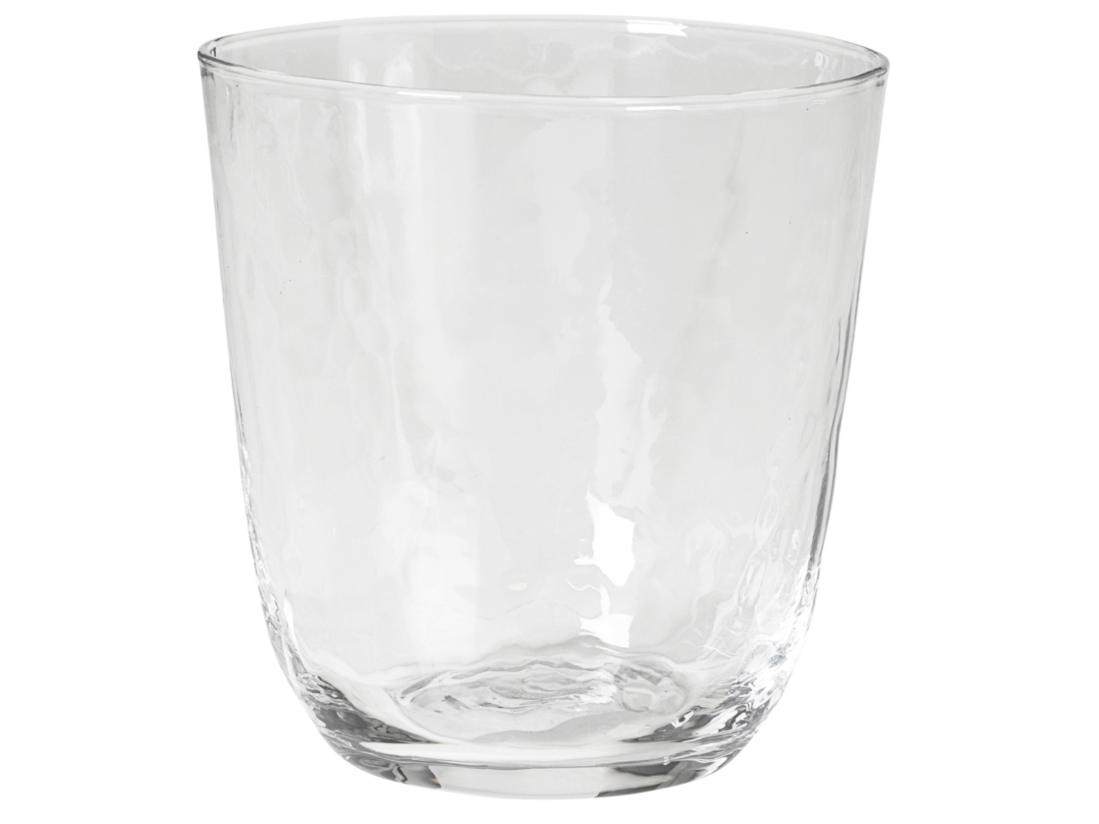 Broste Copenhagen HAMMERED Trinkglas 4tlg. klar 0,335 l