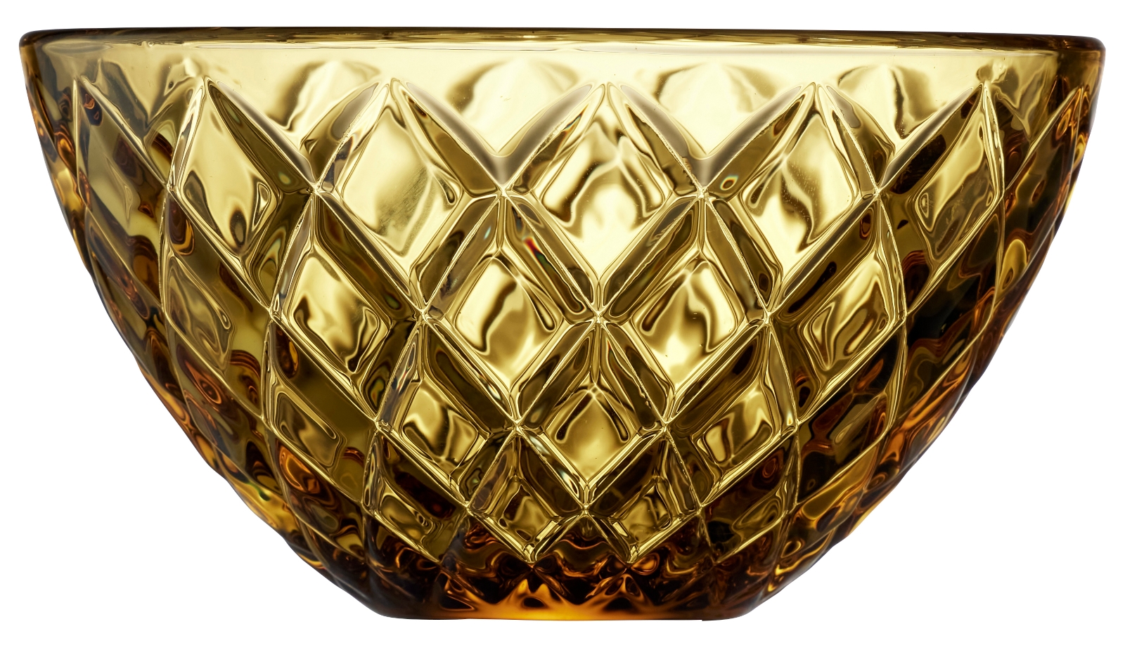 Lyngby Sorrento Schale Glas amber 12 cm Set4