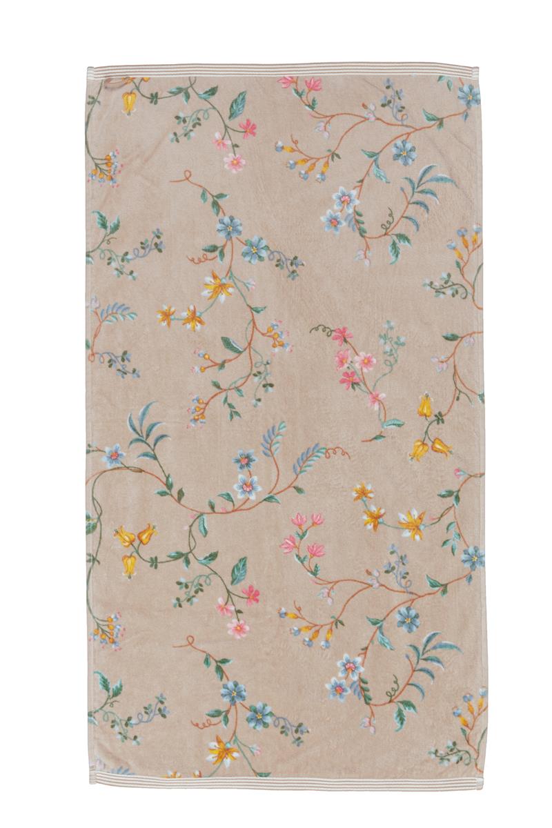 Les Fleurs Handtuch khaki 55x100cm (1 Stück) Freisteller