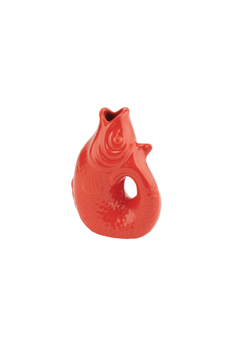 Giftcompany Monsieur Carafon Vase / Karaffe Fisch XS coral red 0,2l